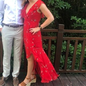 Lulu's Dresses - Red fit and flare Dress Lulu's Dresses - Red fit and flare Dress